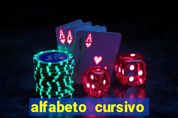 alfabeto cursivo para treinar caligrafia